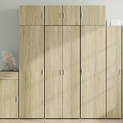 vidaXL Buffet haut chêne sonoma 70x42,5x185 cm bois d'ingénierie