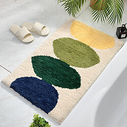 Avis Universal Tapis de bain en peluche floquée absorbant non glissant Tapis de bain en peluche chambre à coucher salon tapis de cuisine non glissant | Serviettes de bain (45 * 65cm)