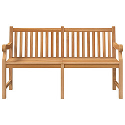 Helloshop26 Banc de jardin meuble de patio d'extérieur terrasse 150 x 69 x 92 cm bois de teck massif 02_0011248