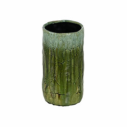 BigBuy Home Vase Vert Céramique 17,5 x 17,5 x 33 cm