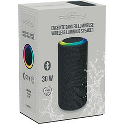 PARTY Enceinte Bluetooth 5.1 IPX6 30W avec Effets Lumineux et Dragonne Noir pas cher