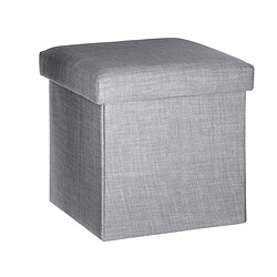 Atmosphera, Createur D'Interieur Pouf pliant Tomaz - Gris clair - Atmosphera