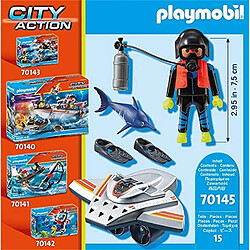 Avis Playmobil® PLAYMOBIL 70145 - City Action Scooter de plongée et sauveteur