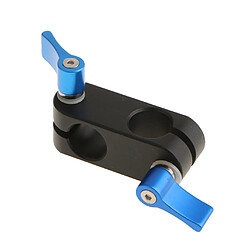 15mm tourner à angle droit support d'adaptateur de pince de tige de 90 degrés pour caméra bleu