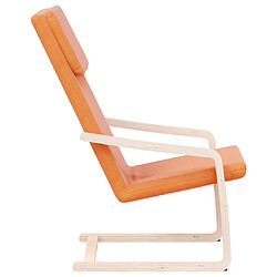 Acheter vidaXL Chaise de relaxation Jaune foncé Tissu