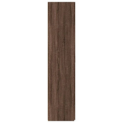 Acheter vidaXL Buffet haut chêne marron 70x42,5x185 cm bois d'ingénierie