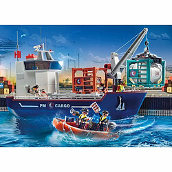 Playmobil® City Action Grand cargo avec bateau de douaniers