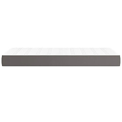 Avis Maison Chic Matelas de lit à ressorts ensachés, Matelas doux Gris 90x200x20 cm Similicuir -GKD96013