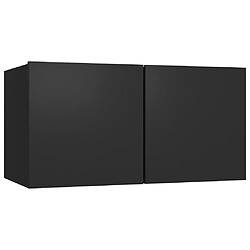 Avis vidaXL Ensemble de meuble TV 5 pcs Noir Bois d'ingénierie