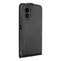 Avizar Étui Clapet pour Oppo A38 Design Vertical Noir