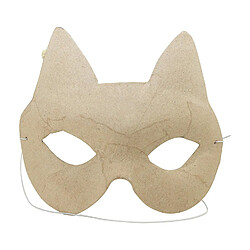 Decopatch en Papier mâché pour Enfant Masque de Chat, Marron