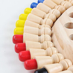 Acheter Universal Enfants en bois mémoires matching stick échecs divertissement couleur tableau de jeu puzzles jouets éducatifs aptitude à apprendre