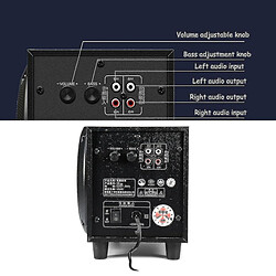 Universal Speakers YYH Sast C2 2.1 Basse-haut de basse en bois avec des haut-parleurs coaxiaux de 2PC supportent Aux U Disk SD pas cher