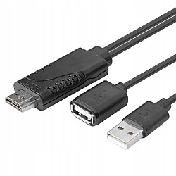 GUPBOO Clone d'adaptateur USB 2.0 femelle vers HDMI mâle,JL1732