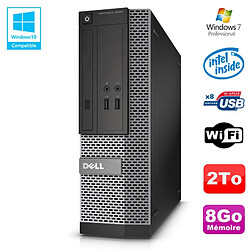 PC Dell Optiplex 3020 SFF Intel G3220 3GHz 8Go Disque 2To DVD Wifi W7 - Occasion