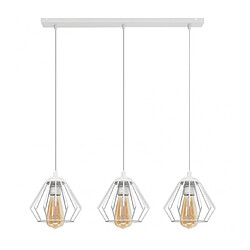 Helam Suspension Agat Fer blanc 3 ampoules 95cm