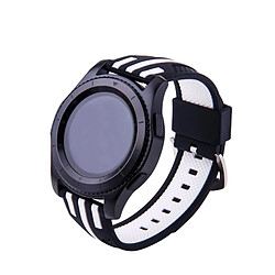 Avis Wewoo Bracelet blanc + noir pour Samsung S3 Simple Fashion Stripes Pattern Montres Bande +