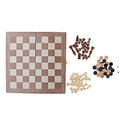 Avis Jeu D'échecs En Bois Pliable - Planche Artisanale Avec Des Pièces Supplémentaires En Bois Clair