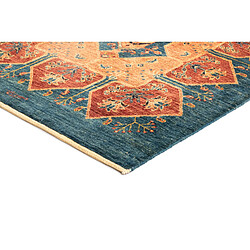 Avis Vidal Tapis de couloir en laine 212x94 bleu Kashkuli