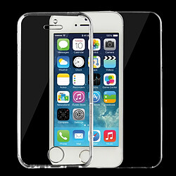 Wewoo Coque Transparent pour iPhone 5 & 5s & SE 0.75mm Double-face Ultra-mince TPU Cas de Protection