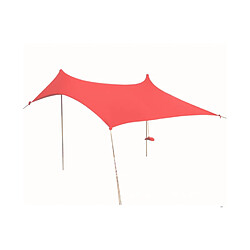 Universal Plage Lycra Ciel Écran Soleil Ombre Pergola Pêche Extérieure Camping Tente(Rouge)