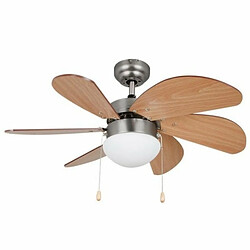 Ventilateur de Plafond avec Lumière Orbegozo CP15075N Bois 50 W