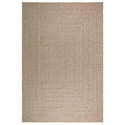 vidaXL Tapis ZIZUR beige 240x340 cm aspect de jute intérieur extérieur