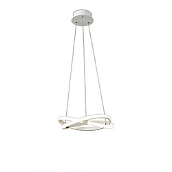 Luminaire Center Suspension LED intégré Infinity blanc 1 ampoule 30cm