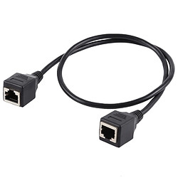 Wewoo Cordon de câble d'extension de réseau Ethernet LAN femelle RJ45 à femelle, longueur de câble: 60cm