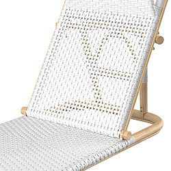 Avis Rendez Vous Deco Chaise de plage Favignana blanche pliable