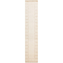 Vidal Tapis de couloir en laine 399x79 beige Darya