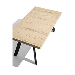 Avis Inside 75 Table extensible 14 couverts BOLD 310 cm pieds noirs plateau mélaminé chêne