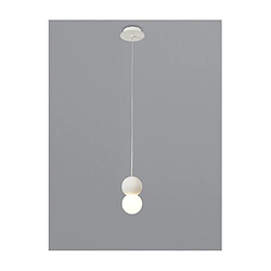 Luminaire Center Suspension Galaxia Ciment blanc et blanc