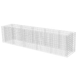 Acheter Maison Chic Jardinière,Lit surélevé - Bac à fleurs - pot de fleur à gabion Acier galvanisé 450x90x100 cm -GKD63699