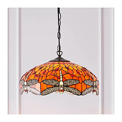 Acheter Interiors 1900 Suspension 41 cm Dragonfly Flame, verre et métal