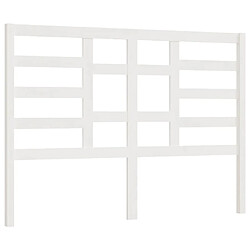 vidaXL Tête de lit Blanc 141x4x104 cm Bois massif de pin