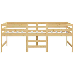 Acheter Maison Chic Lit adulte - Lit simple Cadre de lit,Structure du lit Contemporain 90x200 cm Bois de pin massif -MN87460