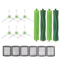 Kit de filtre et de brosse à rouleau et latérale pour iRobot Roomba i7, i7+,pièces de robot aspirateur, E5, E6, E7, i7 Plus,