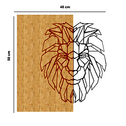 Avis EPIKASA Décoration Murale en Métal et Bois Lion 1