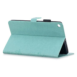 Acheter Etui en PU papillons cyan avec support pour votre Galaxy Tab A 10.1 (2019) SM-T515/SM-T510