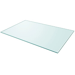 vidaXL Dessus de table en verre trempé - 1000 x 620 mm