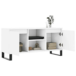 Acheter Maison Chic Meuble TV scandinave - Banc TV pour salon blanc 104x35x50 cm bois d'ingénierie -MN46330