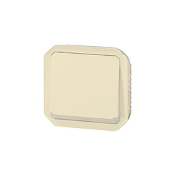 bouton poussoir inverseur - no/nc - lumineux - beige - composable - legrand plexo 069826l