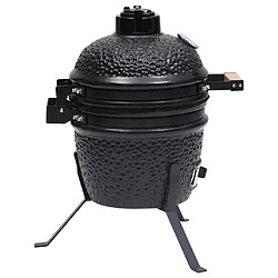 Acheter vidaXL Barbecue à fumoir Kamado 2-en-1 Céramique 56 cm Noir