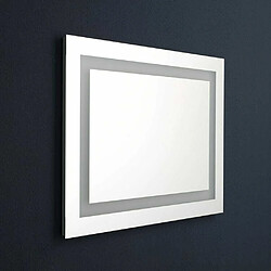 Kiamami Valentina MIROIR DE SALLE DE BAIN AVEC LED CM 80X60 RÉVERSIBLE AVEC SENSEUR TOUCH