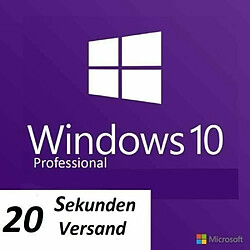 Windows 10 Pro Professionnel Licence Clé Activation - Livraison Rapide