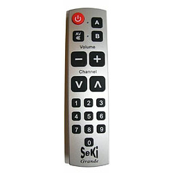 Seki Grande Télécommande universelle avec fonction d'apprentissage Argent (Import Allemagne)