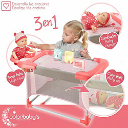 Color Baby Table à langer pour poupées Colorbaby 3-en-1 68 x 32,5 x 34 cm 2 Unités pas cher