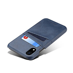 Acheter Wewoo Coque Souple Étui de protection Suteni Texture veau pour iPhone XR avec fentes cartes Bleu