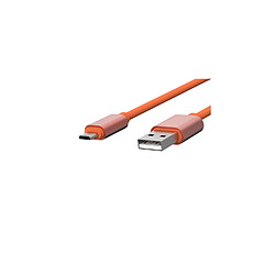 JAYM Câble USB vers Lightning 2.4A - 1,7 mètres - Collection Pop - Orange